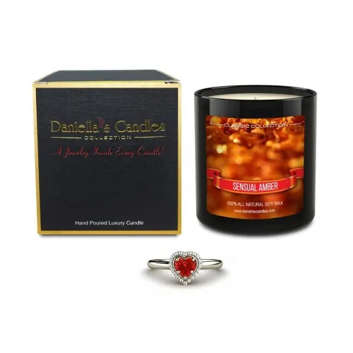 Daniellas Candles - HC100106-SM - Sensual Amber Jewelry Candle