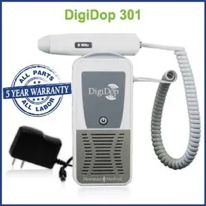 Newman Medical - DD-301-D5 - Non-Display Digital Doppler (DD-301) & 5MHz Vascular Probe