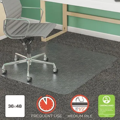 Deflecto - From: DEFCM14142 To: DEFCM14432F - Supermat Frequent Use Chair Mat For Medium Pile Carpet