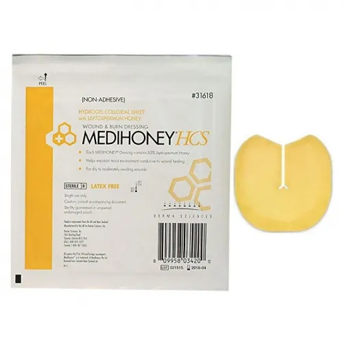 Medihoney - 31612 - Honey Hydrogel Dressing Medihoney Rectangle 8 X 12 Inch Sterile