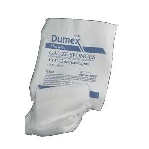 Gentell - 90308 - Ducare Woven Gauze Sponge 3" x 3", 8 ply, Nonsterile, Latex-free