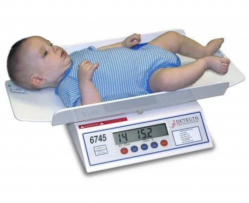Detecto - From: 6745 To: 6745KG - Baby Scale Digital With Printer Output 30 Lb X .1 Oz/ 15 Kg X .005 Kg