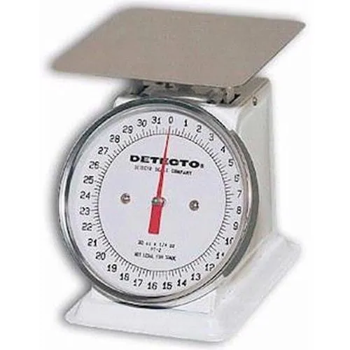 Detecto - T-2-S - Top Loading Dial Scale, Stainless Steel