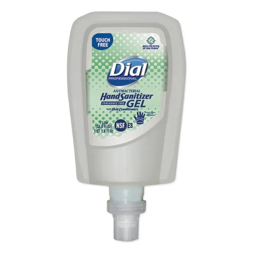 Dial - 1700019029 - Gel Hand Sanitizer, FIT Touch Free, 1 Liter Refill, 3/cs (Item is considered HAZMAT and cannot ship via Air or to AK, GU, HI, PR, VI)