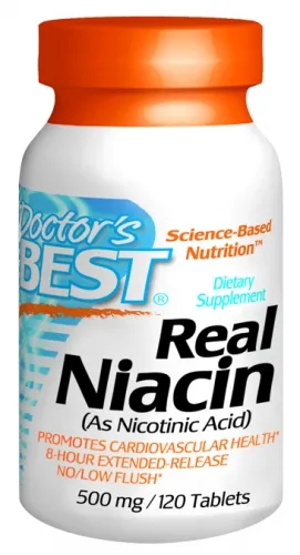 Doctors Best - D242 - Niacin Ext Release 500mg