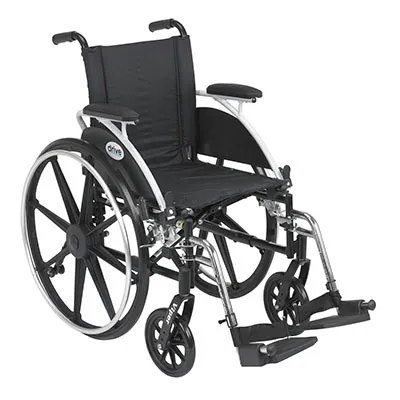 Drive - 43-2203 - Viper Wheelchair With Flip Back Removable Armsdesk Armsswing Away Footrests
