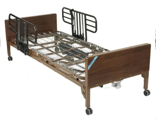 Drive Devilbiss Healthcare - From: 43-2717 To: 43-2720 - Drive Delta Ultra Light Full Electric Hospital Bed With Half Rails