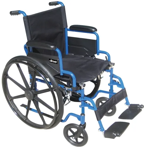 Drive - From: 43-3131 To: 43-2266 - Blue Streak Wheelchair With Flip Back Desk Armselevating Leg Rests
