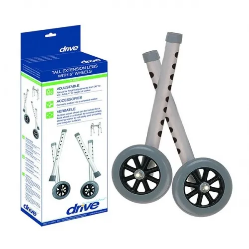 Drive Medical - From: 10108WC To: 10108WC - Tall Extension Legs with Wheels
