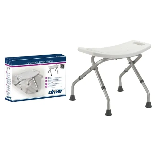Drive Medical - drive - 12486 - Bath Bench drive Without Arms Aluminum Frame Without Backrest 19-3/4 Inch Seat Width 300 lbs. Weight Capacity