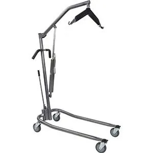 Drive Medical - 13023sv - Hydraulic Patient Lift with Six Point Cradle, Casters