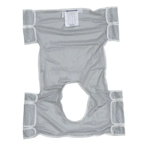 Drive Medical - 13238d - Patient Lift Sling with Commode Opening, Dacron