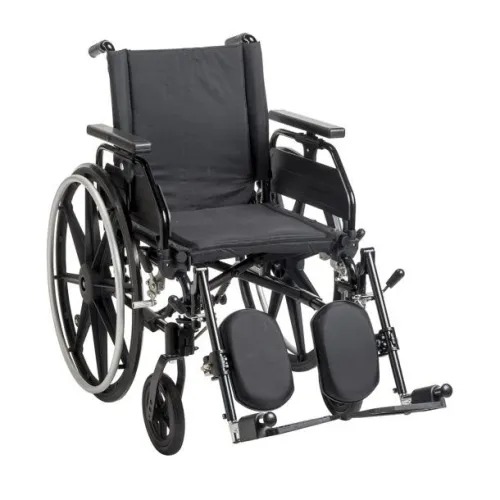 Drive Medical - PLA416FBUARAD-SF - Viper Plus GT Wheelchair w-Universal Armrests 16in Swing-Away Footrests