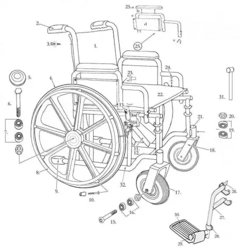 Drive Medical - STDS2329BLK - Wheelchair Back Upholstery For Wheelchair