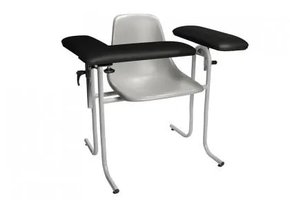 Dukal - From: 4384F-BLK To: 4385F-BLK - Plastic Seat, Upholstered Flip Arm, 300 lb Weight Capacity, Chair Dimensions: 21"W x 16"D x 18"H, Black (DROP SHIP ONLY)