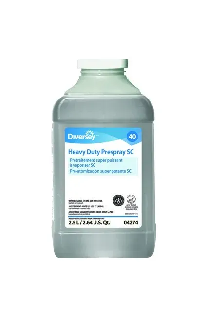 Lagasse - Diversey - DVS904274 - Carpet Cleaner Diversey Liquid 2.5 Liter Bottle Floral Scent Manual Pour