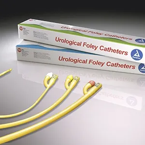 Dynarex - From: 4936 To: 4964  Foley Catheter 2Way Standard Tip 5 cc Balloon 16 Fr. Silicone Coated Latex