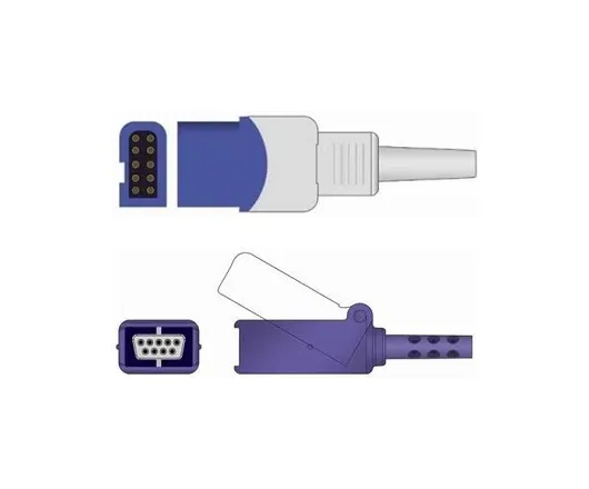 Sage Services Group - E03X-30M - Spo2 Extension Cable Sage Services 10-pin Connector Monitor Side, 9-pin Connector Sensor Side, 3.0m