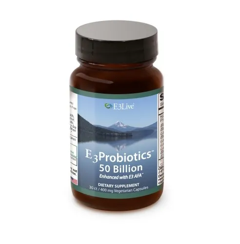 E3Live - 2298 - E3probiotics 50 Billion Enhanced With E3afa 30ct/400mg Capsules