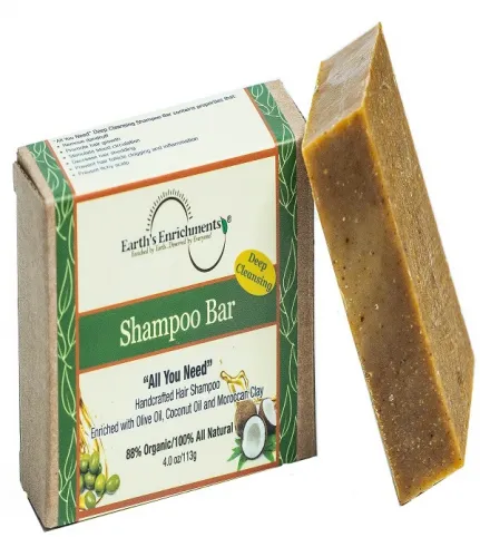 Earths Enrichments - 853284004901 - Shampoo Bar (Deep Cleansing - Morrocan Clay) 4oz