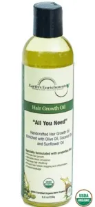 Earths Enrichments - 853284004949 - Hair Growth Oil (USDA Organic) 8oz