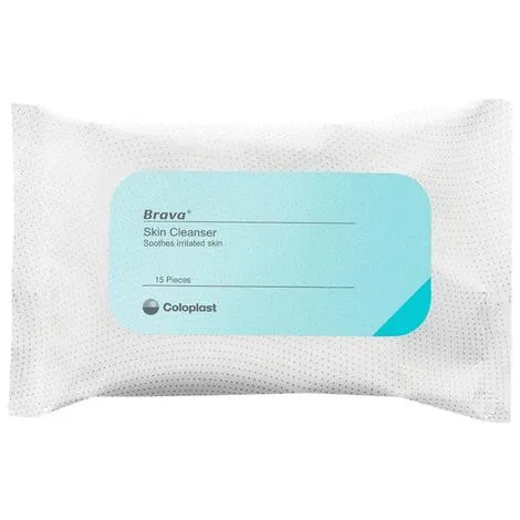 Coloplast - 12080 - Brava Skin Cleanser Wipes 1 Pack (15 Wipes)