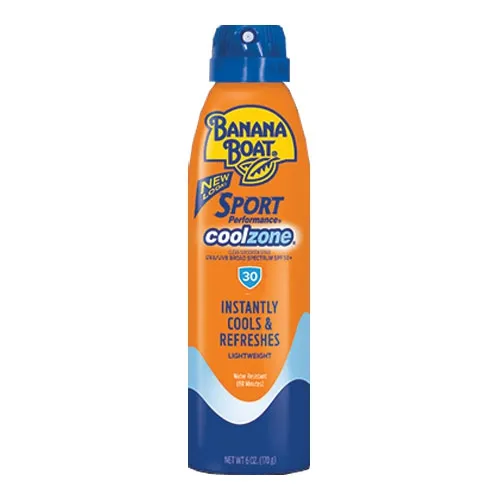 Energizer - X300073402 - Banana Boat Sport Performance CoolZone UltraMist Clear Spray with SPF 30, 6 oz.