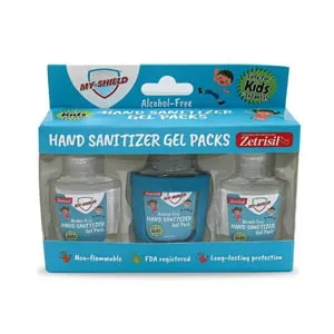 ESC Brands - E-1006-13 - Hand Sanitizer, Gel (KIDS),  3 x 1oz/30ml Bottles, w/ Silicone Holder, 30/cs