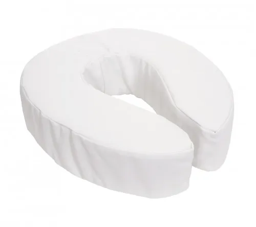 Essential Medical Supply - From: B5070 To: B5071 - Padded Toilet Seat Cushion, 2" height, made of dense but soft foam, vinyl cover, attaches to toilet seat via hook and loop straps.