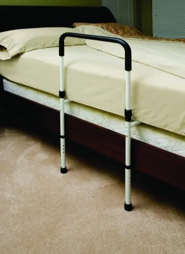 Essential Medical Supply From: P1411 To: P1411P - Hand Bed Rail W/Floor Support Deluxe With Floor And Pouch