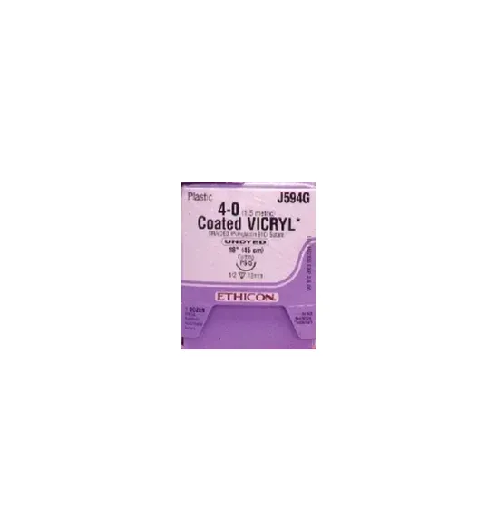 Ethicon - J708T - Suture Coated Vicryl Braided Cr/3 Os-4