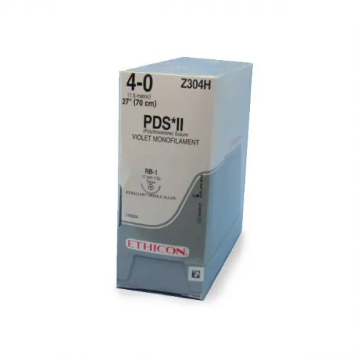Ethicon Suture - Z304H - ETHICON PDS II (POLYDIOXANONE) SUTURE TAPER POINT SIZE 40 27" VIOLET MONOFILAMENT NEEDLE RB1 3DZ/BX