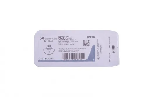 Ethicon Suture                  - Z320h - Ethicon Pds Ii (Polydioxanone) Suture Taper Point Size 50 30" Violet Monofilament 3dz/Bx