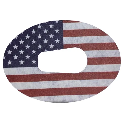 Expressionmed - EMG6US - 5 US Flag Dexcom g6 Patches. Biocompatible material, Sweat-proof, Waterproof, Fray-proof. Easy 3 part backing for easy application. Our strong adhesive can last for 10+ days.