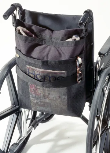 Ez-Access - EZ0060BK - Wheelchair Back Carry-On, 17-1/2" x 16-1/2" x 4-1/2", Black, Heavy-duty Nylon, Adjustable Straps