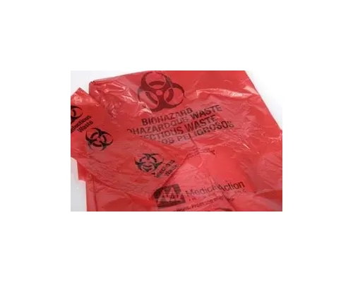Medegen Medical - F116bx - Waste Bag, 23" X 23" Red, F-Code Series: Pass The Astmd1922-67, 480 Gram Elmendorf Test, 1.2 Mil, 7-10 Gal, 100/Bx, 4 Bx/Cs