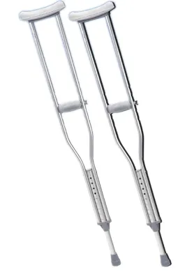 Fabrication Enterprises - From: 43-1935 To: 43-1936 - Bariatric Heavy Duty Walking Crutches, Adult, 1 Pair
