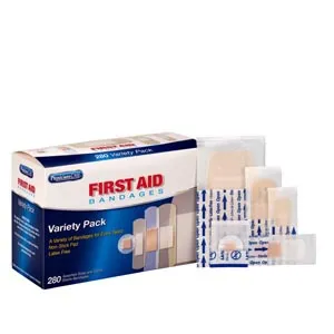 First Aid Only - From: 90347 To: 90347-020 - Sheer & Clear Bandage Variety Pack, Assorted Sizes, 280/bx (DROP SHIP ONLY)