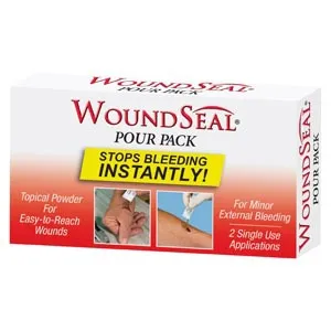 First Aid Only - From: 90325 To: 90359 - WoundSeal Blood Clot Powder, Pour Packs, 2/bx (DROP SHIP ONLY $50 Minimum Order)