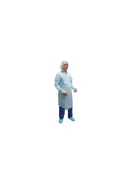 Aspen Surgical - Precept - 8572 - Products  Protective Procedure Gown  One Size Fits Most Blue NonSterile ASTM F1671 Disposable