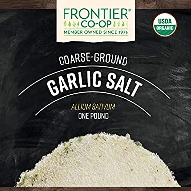 Frontier Bulk - 2822 - Frontier Bulk Garlic Salt ORGANIC, 1 lb. package