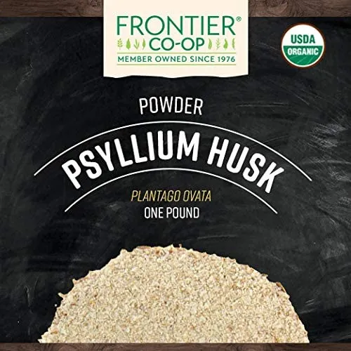 Frontier Bulk - From: 2938 To: 2939 - Psyllium Husk Powder ORGANIC, 1 lb Bulk Bag