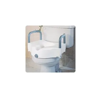 Medline - G30270A - Raised Toilet Seat with Arms
