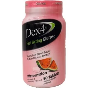 Geiss Destin & Dunn - DPD54763 - Dex 4 Glucose Tabs, Watermelon (50 count)