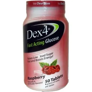 Geiss Destin & Dunn - DPD54263 - Dex 4 Glucose Tabs, Raspberry (50 count)