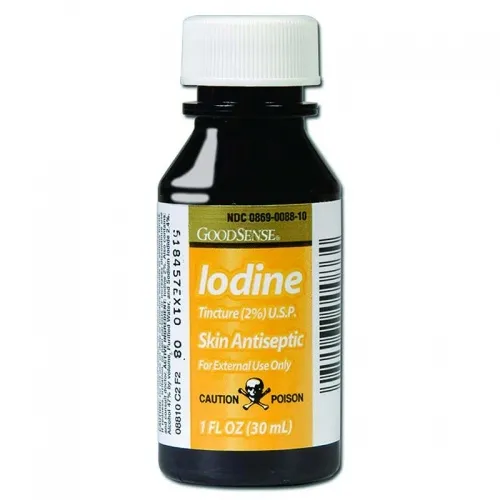 PERRIGO - VJ00086 - 2% Iodine Tincture Skin Antiseptic, 1 oz.