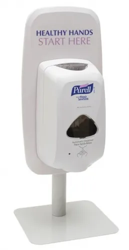 GOJO Industries - 2426-DS - Table Top Stand with "Healthy Hands Start Here" Sign, Purell TFX