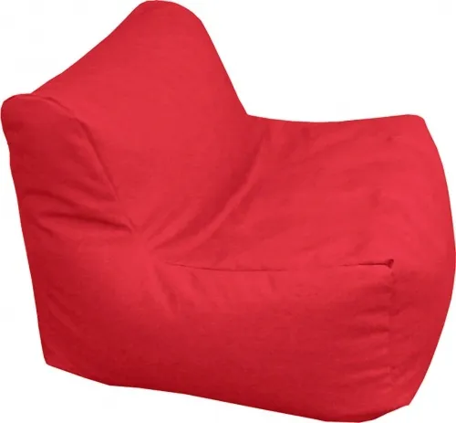 Gold Medal - From: 3CHAIR84107 To: 3CHAIR84125 - Sectional Denim Look Bean Bag Chair Red Color: Red Type of Upholsery: Denim Look