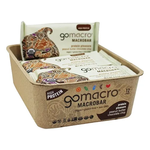 GoMacro - 231081 - Protein MacroBars Peanut Butter Chocolate Chip  12 bars per box