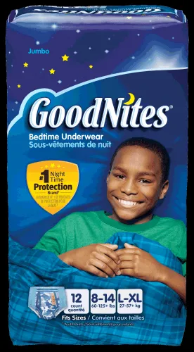 GoodNites - 21719 - Kimberly Clark Disposable Underwear for Boys Jumbo